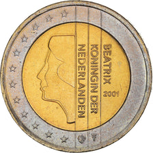 Paesi Bassi, 2 Euro, 2001, Utrecht, FDC, FDC, Bi-metallico, KM:241