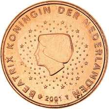 Paesi Bassi, 5 Euro Cent, 2001, Utrecht, FDC, FDC, Acciaio placcato rame, KM:236