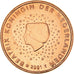 Paesi Bassi, 5 Euro Cent, 2001, Utrecht, FDC, FDC, Acciaio placcato rame, KM:236