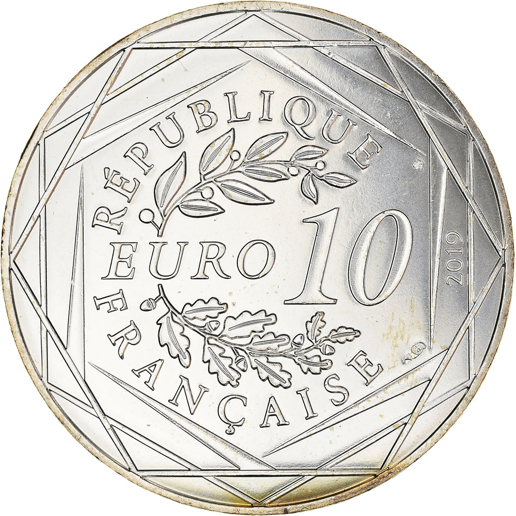 France, 10 Euro, Vercingetorix, 2019, Paris, MS(65-70), Silver, KM:New
