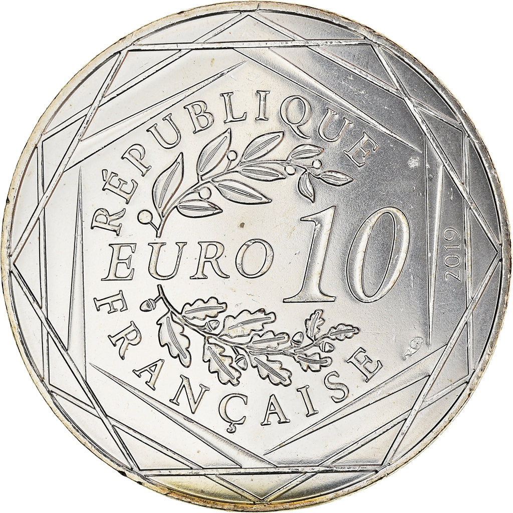 France, 10 Euro, PIECE D'HISTOIRE LES PAPES EN AVIGNON, 2019, MS(65-70), Silver