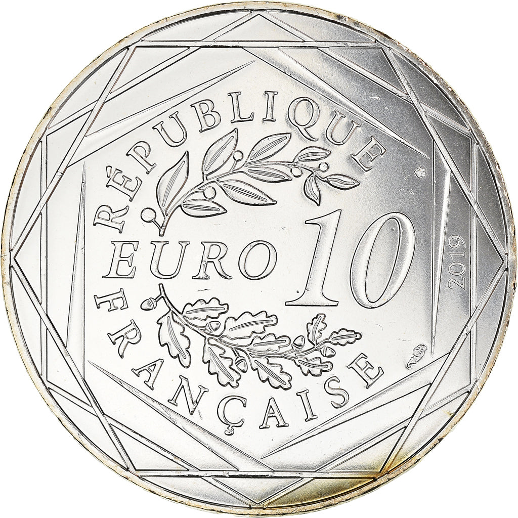 France, 10 Euro, PIECE D'HISTOIRE CHARLEMAGNE, 2019, FDC, Argent