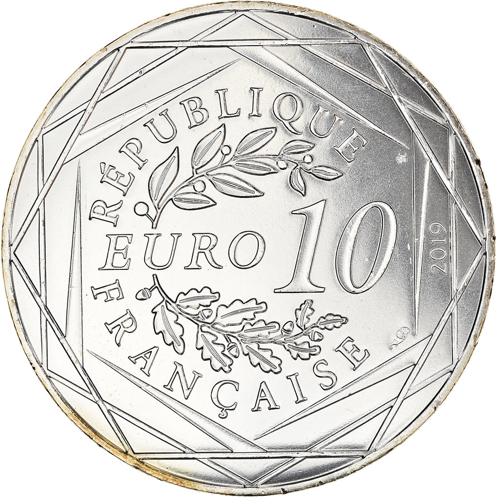 France, 10 Euro, PIECE D'HISTOIRE LOUIS XVI, 2019, MS(65-70), Silver