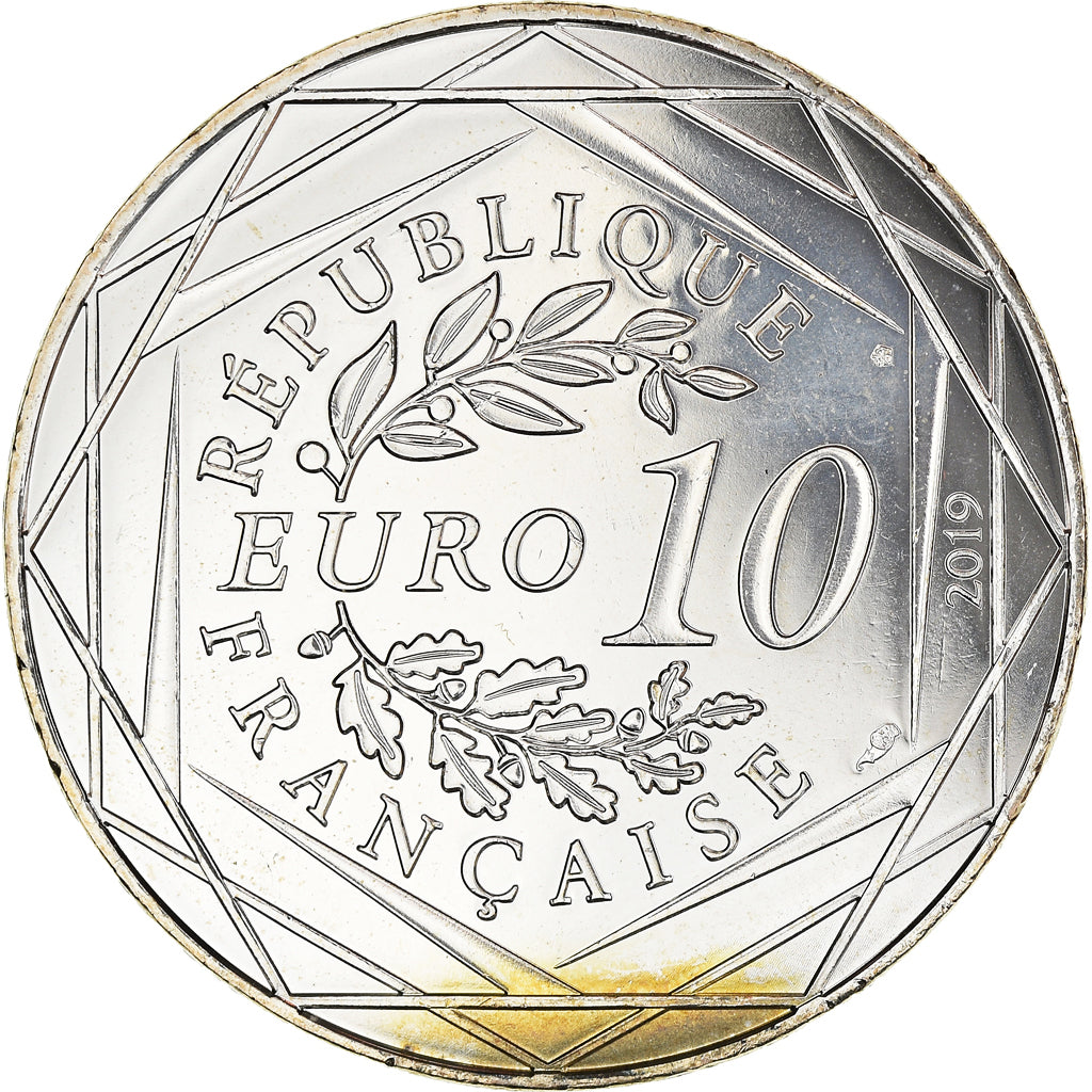 France, 10 Euro, PIECE D'HISTOIRE CHARLES DE GAULLE, 2019, FDC, Argent