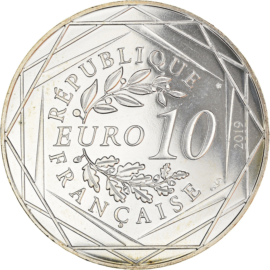 Frankreich, 10 Euro, Pièces d'Histoire, 2019, Paris, Les Templiers, STGL