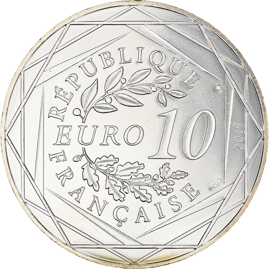 Frankrijk, 10 Euro, PIECE D'HISTOIRE LOUIS XVI, 2019, FDC, Zilver