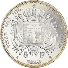 France, 10 Euro, Pièces d'Histoire, 2019, Paris, 5 Francs Essai, FDC, Argent