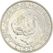 Moneta, San Marino, 500ème anniversaire - Découverte de l'Amérique, 1000