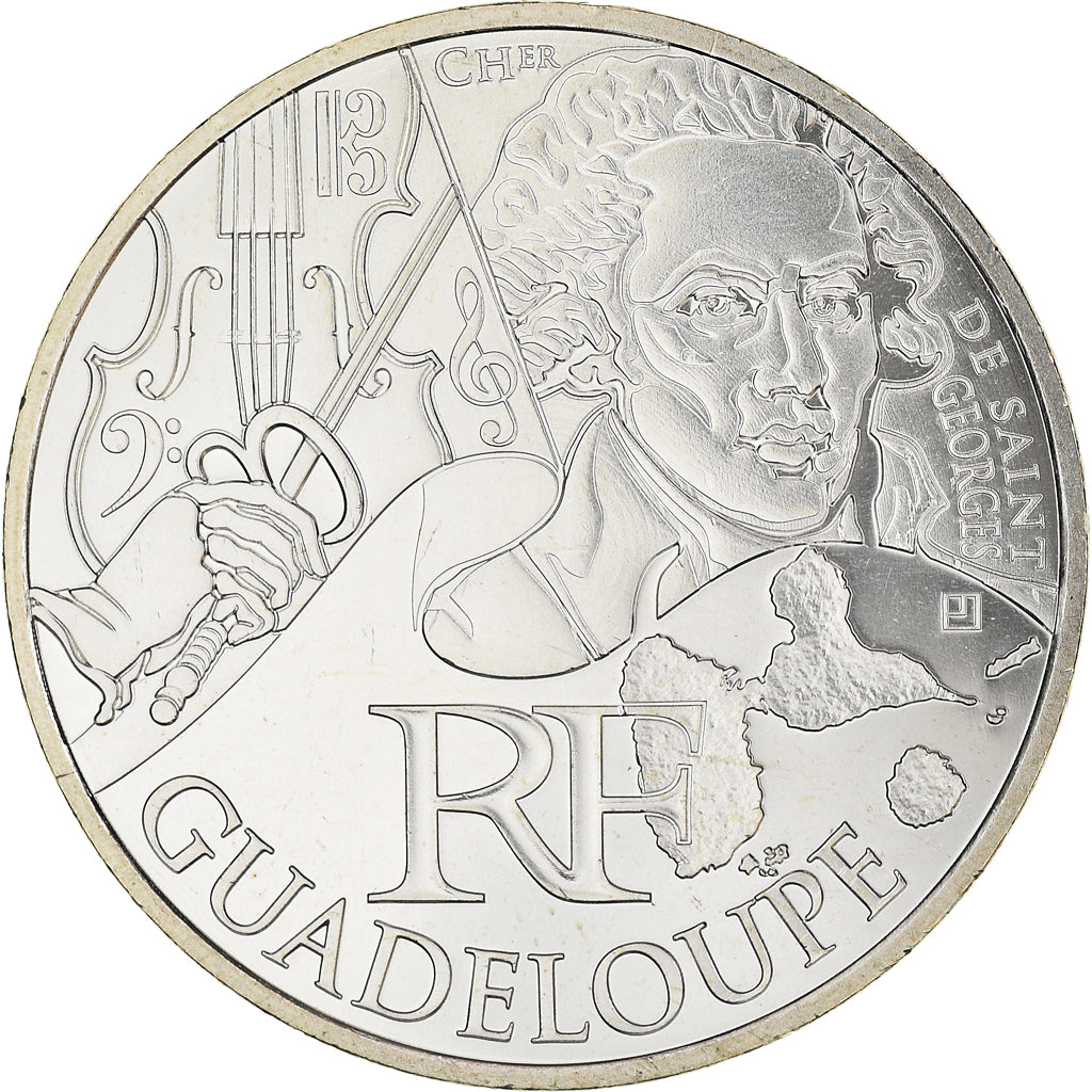 Francja, 10 Euro, Euros des régions, 2012, Paris, Guadeloupe, MS(65-70)