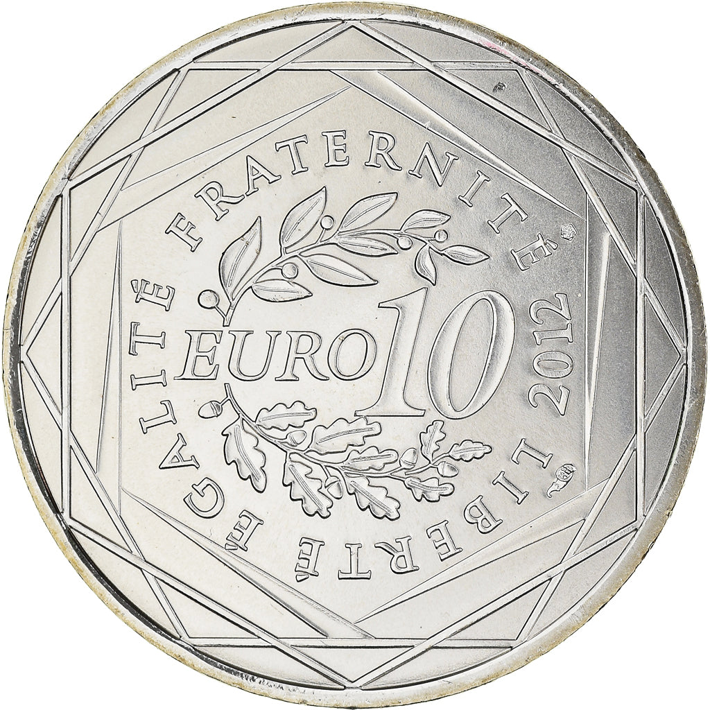 Francja, 10 Euro, Réunion, Euros des régions, 2012, Paris, Réunion