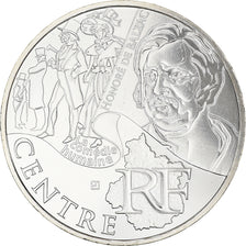 France, 10 Euro, Centre, Euros des régions, 2012, FDC, MS(65-70), Silver