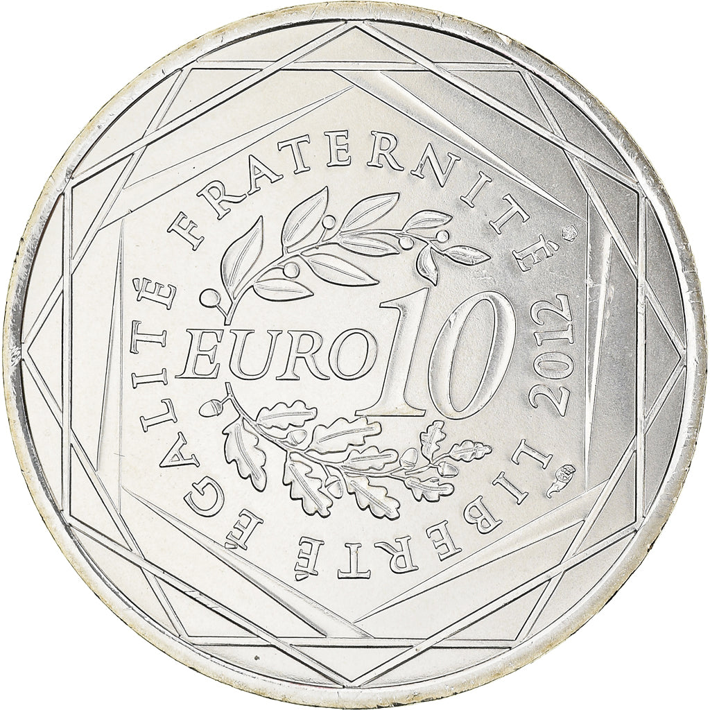 France, 10 Euro, Bourgogne, Euros des régions, 2012, Paris, FDC, MS(65-70)