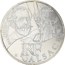 France, 10 Euro, Euros des régions, 2012, Paris, Alsace, MS(65-70), Silver