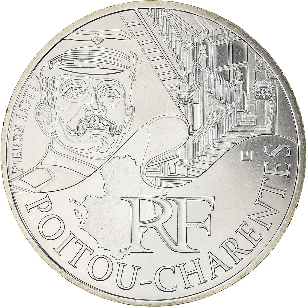 France, 10 Euro, Euros des régions, 2012, Paris, Poitou-Charente, MS(65-70)