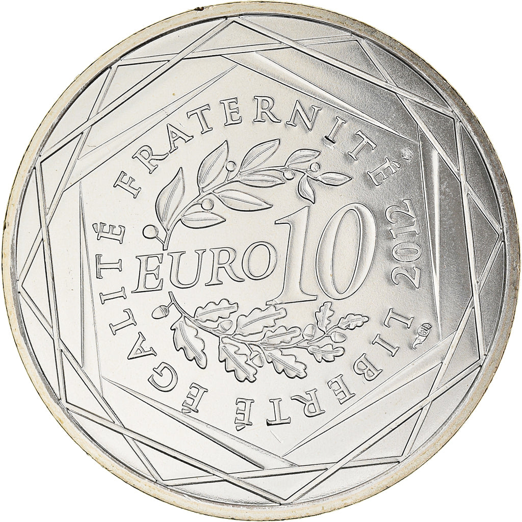 Francia, 10 Euro, Ile de France, Euros des régions, 2012, FDC, FDC, Plata