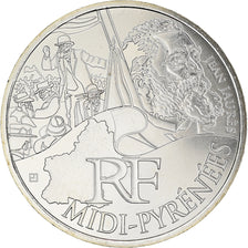 France, 10 Euro, Midi-Pyrénées, Euros des régions, 2012, FDC, FDC, Argent