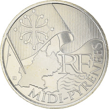 France, 10 Euro, Midi-Pyrénées, Euros des régions, 2010, FDC, FDC, Argent