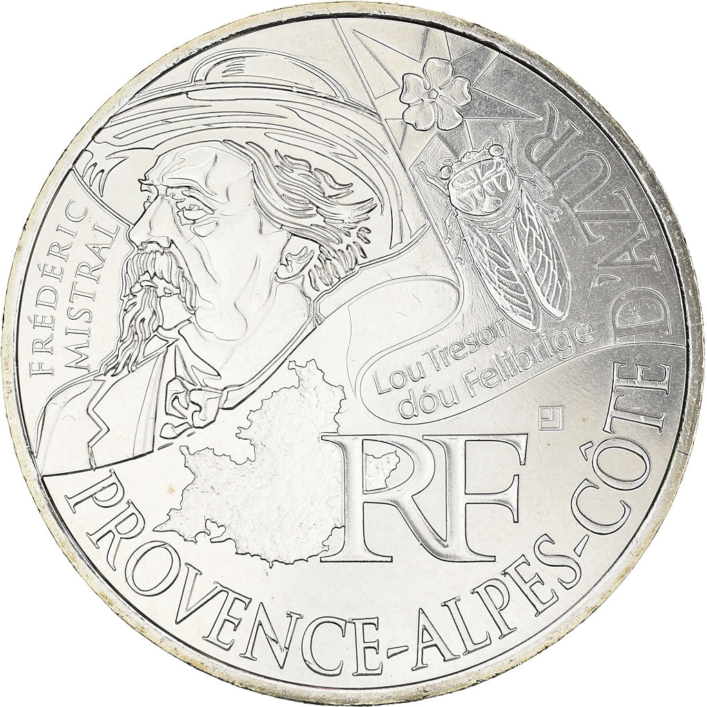France, 10 Euro, Provence-Alpes-Cote d'Azur, Euros des régions, 2012, FDC