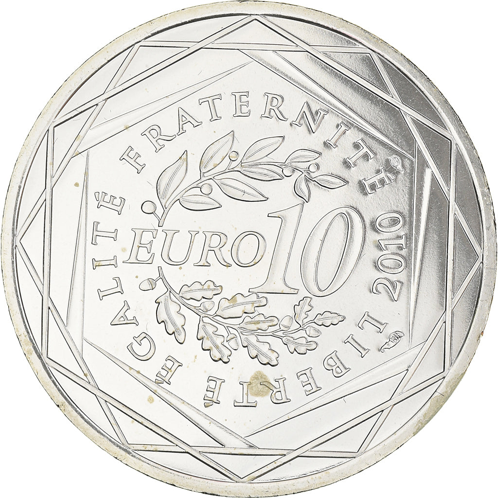 France, 10 Euro, Corse, Euros des régions, 2010, FDC, SPL+, Argent