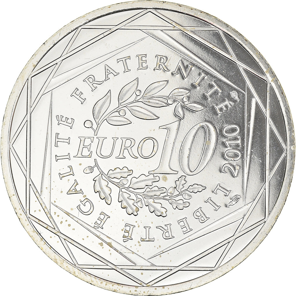 France, 10 Euro, Lorraine, Euros des régions, 2010, FDC, MS(65-70), Silver
