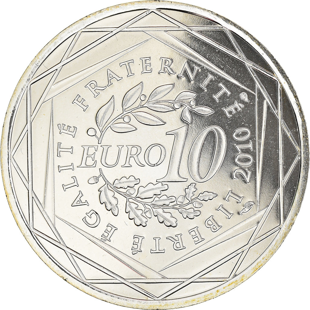 France, 10 Euro, Centre, Euros des régions, 2010, Paris, FDC, MS(65-70)