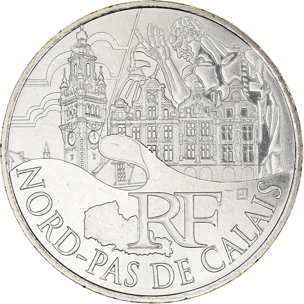França, 10 Euro, Nord-Pas de Calais, Euros des régions, 2011, Paris, FDC