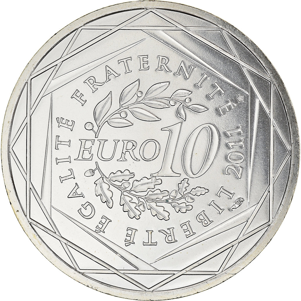 Frankreich, 10 Euro, Euros des régions, 2011, Paris, FDC, STGL, Silber, KM:1742
