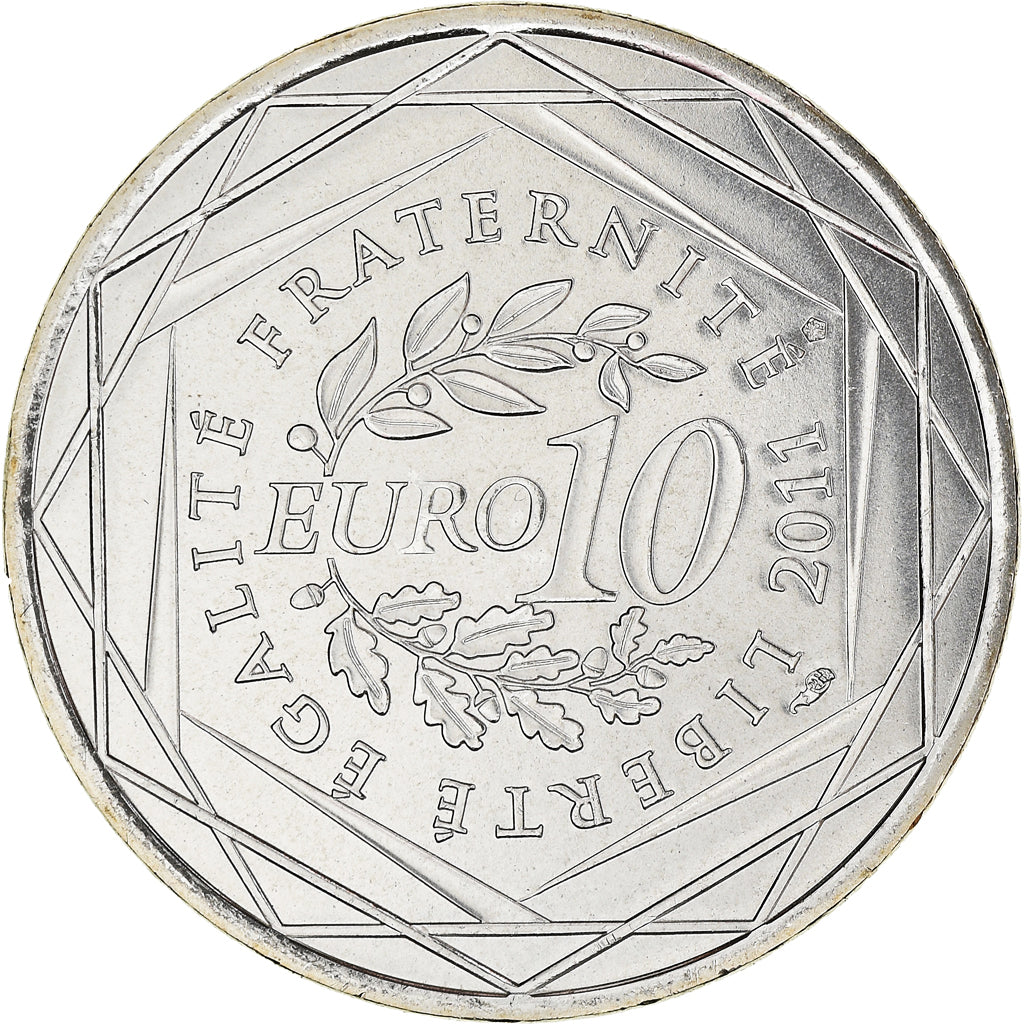 France, 10 Euro, Bourgogne, Euros des régions, 2011, FDC, MS(65-70), Silver