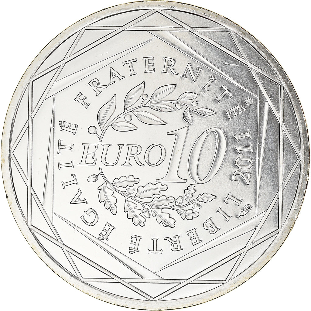 France, 10 Euro, Guadeloupe, Euros des régions, 2011, Paris, FDC, MS(65-70)
