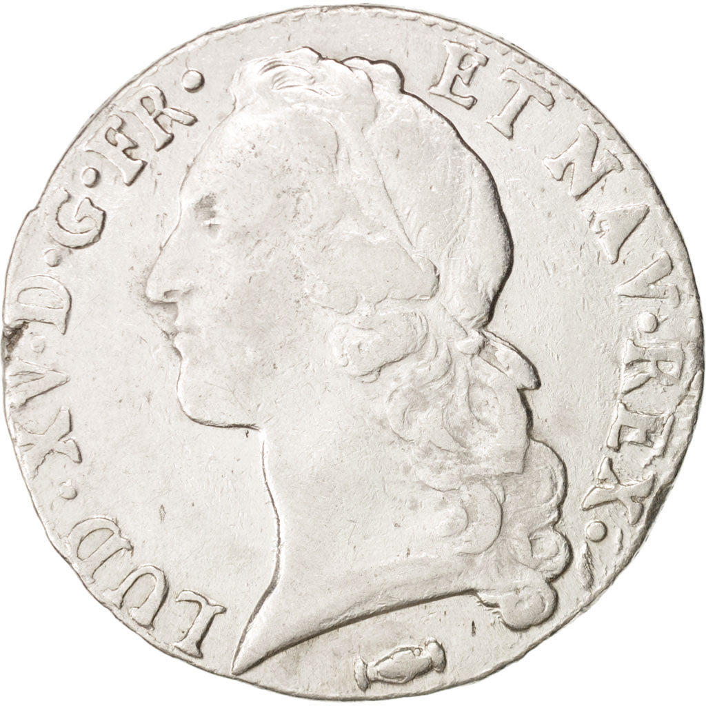 France, Louis XV, Écu au bandeau, 1769, Bordeaux, VF(20-25), Silver, KM 512.11