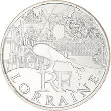 Francia, 10 Euro, Lorraine, Euros des régions, 2011, FDC, FDC, Argento