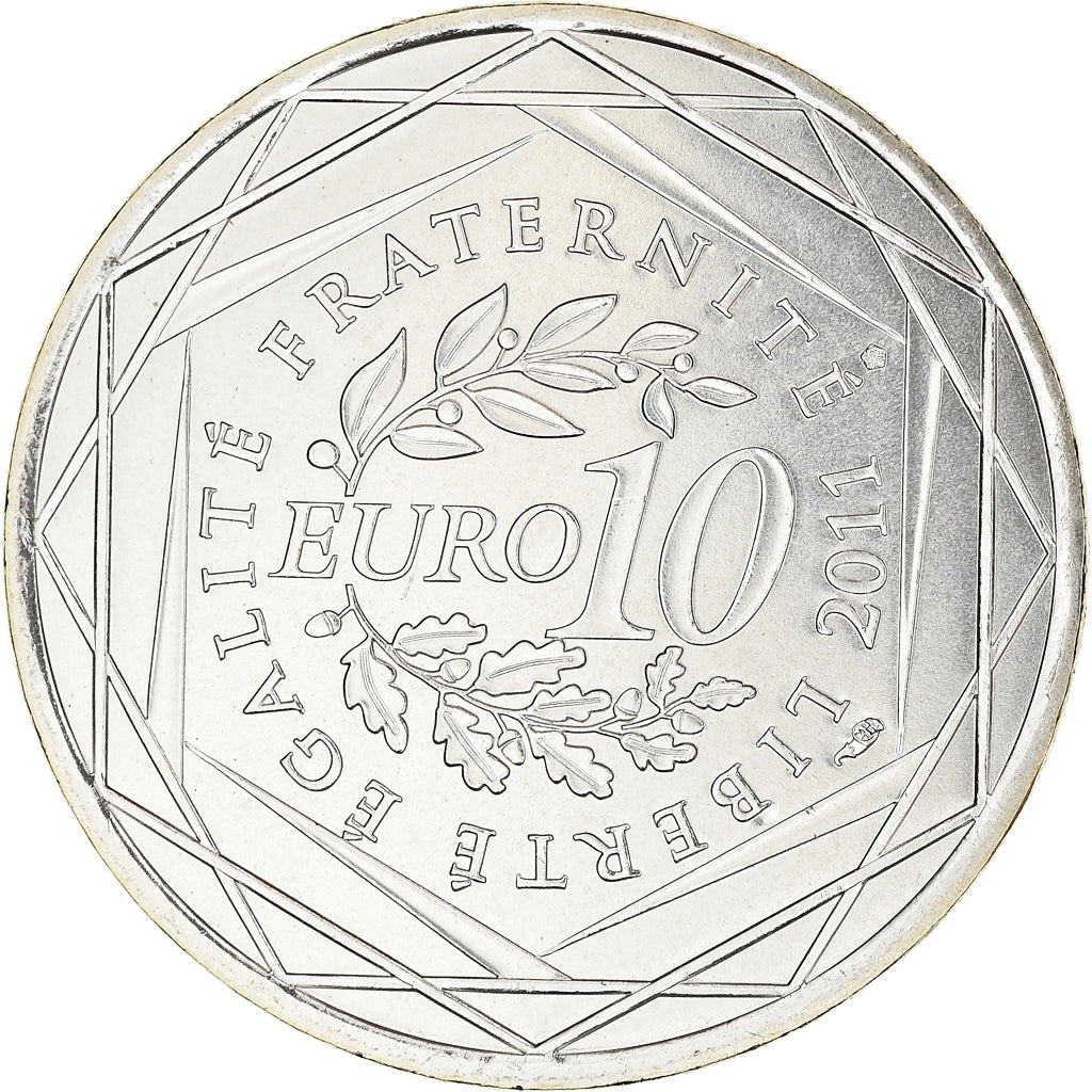 Francia, 10 Euro, Lorraine, Euros des régions, 2011, FDC, FDC, Argento