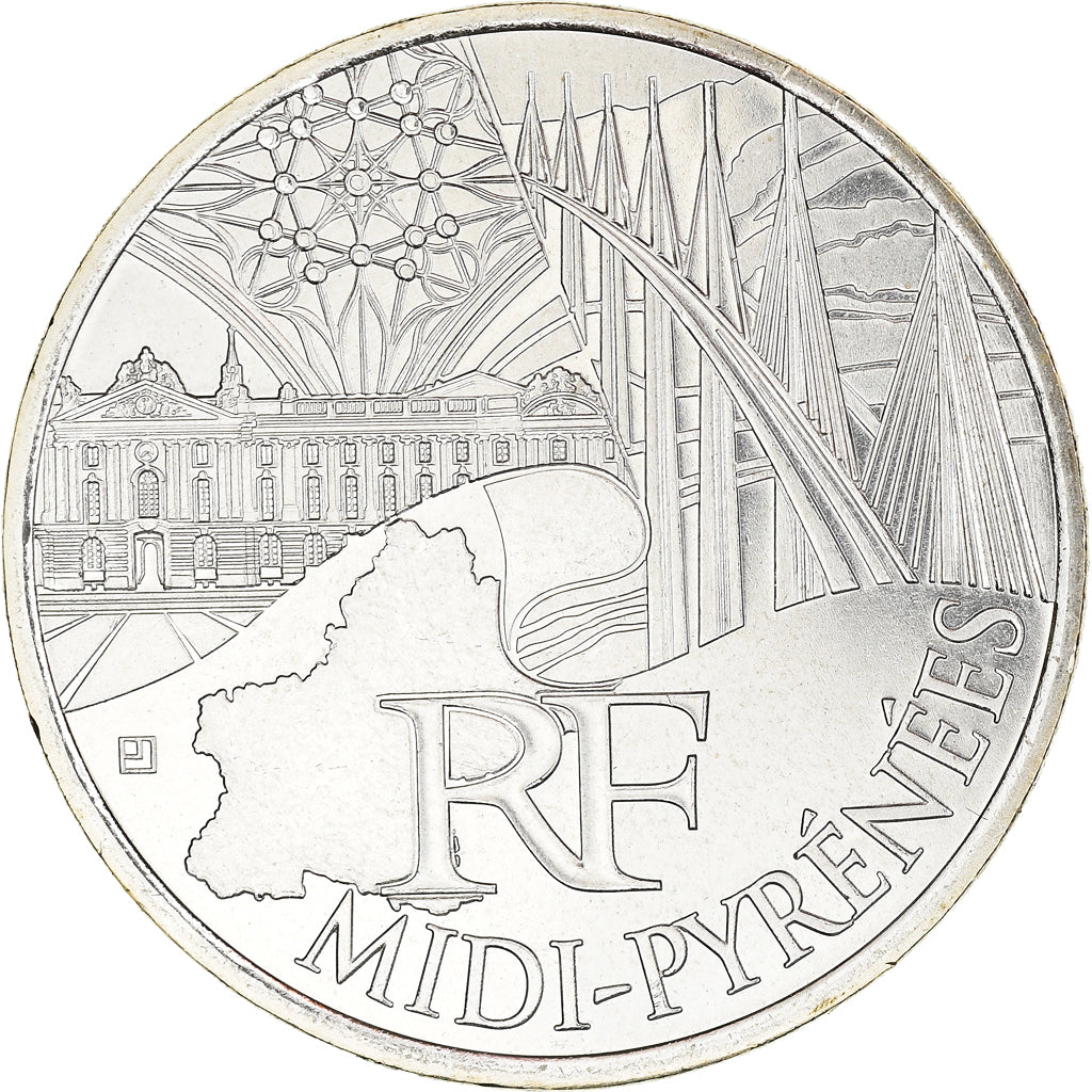France, 10 Euro, Midi-Pyrénées, Euros des régions, 2011, Paris, FDC, FDC