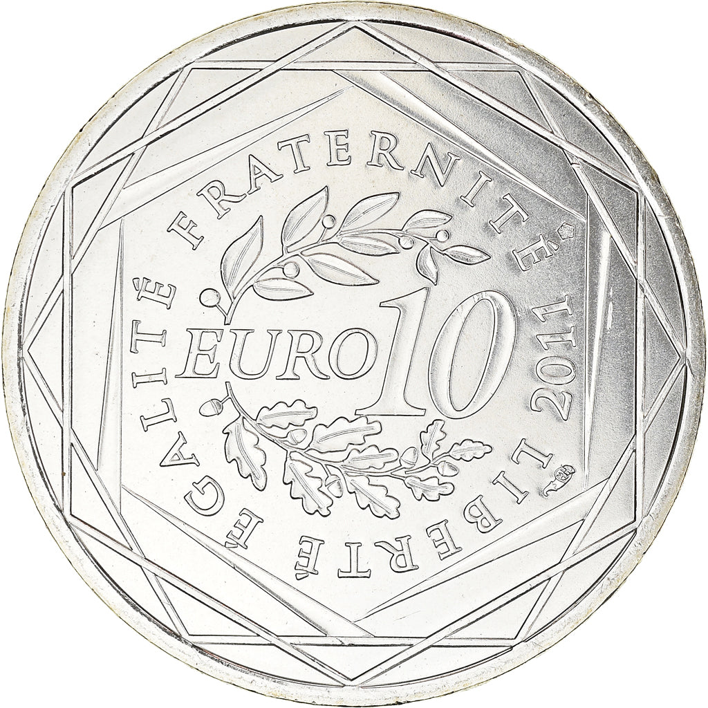 France, 10 Euro, Ile de France, Euros des régions, 2011, FDC, MS(65-70), Silver