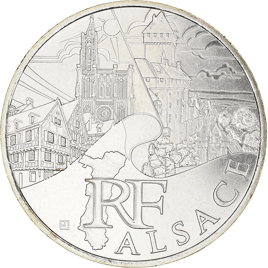 France, 10 Euro, Alsace, Euros des régions, 2011, FDC, FDC, Argent