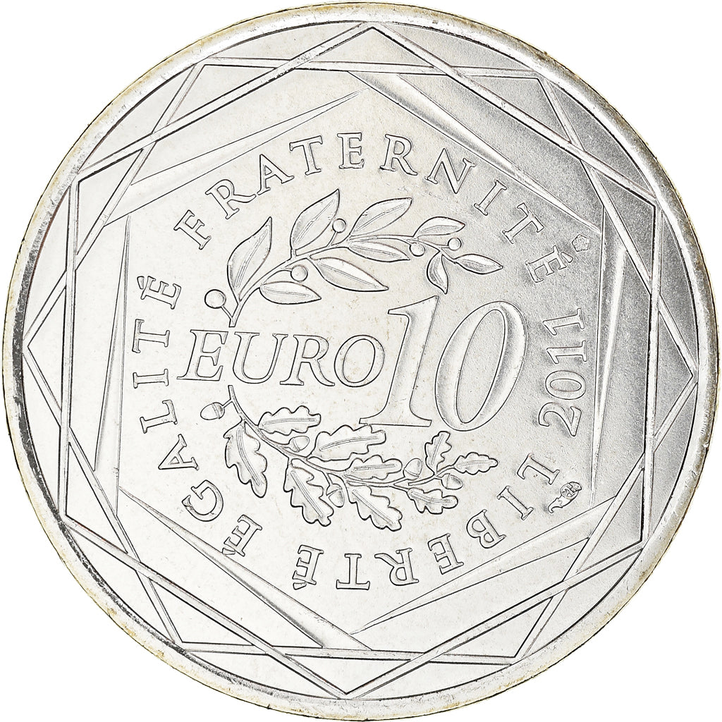 France, 10 Euro, Alsace, Euros des régions, 2011, FDC, FDC, Argent