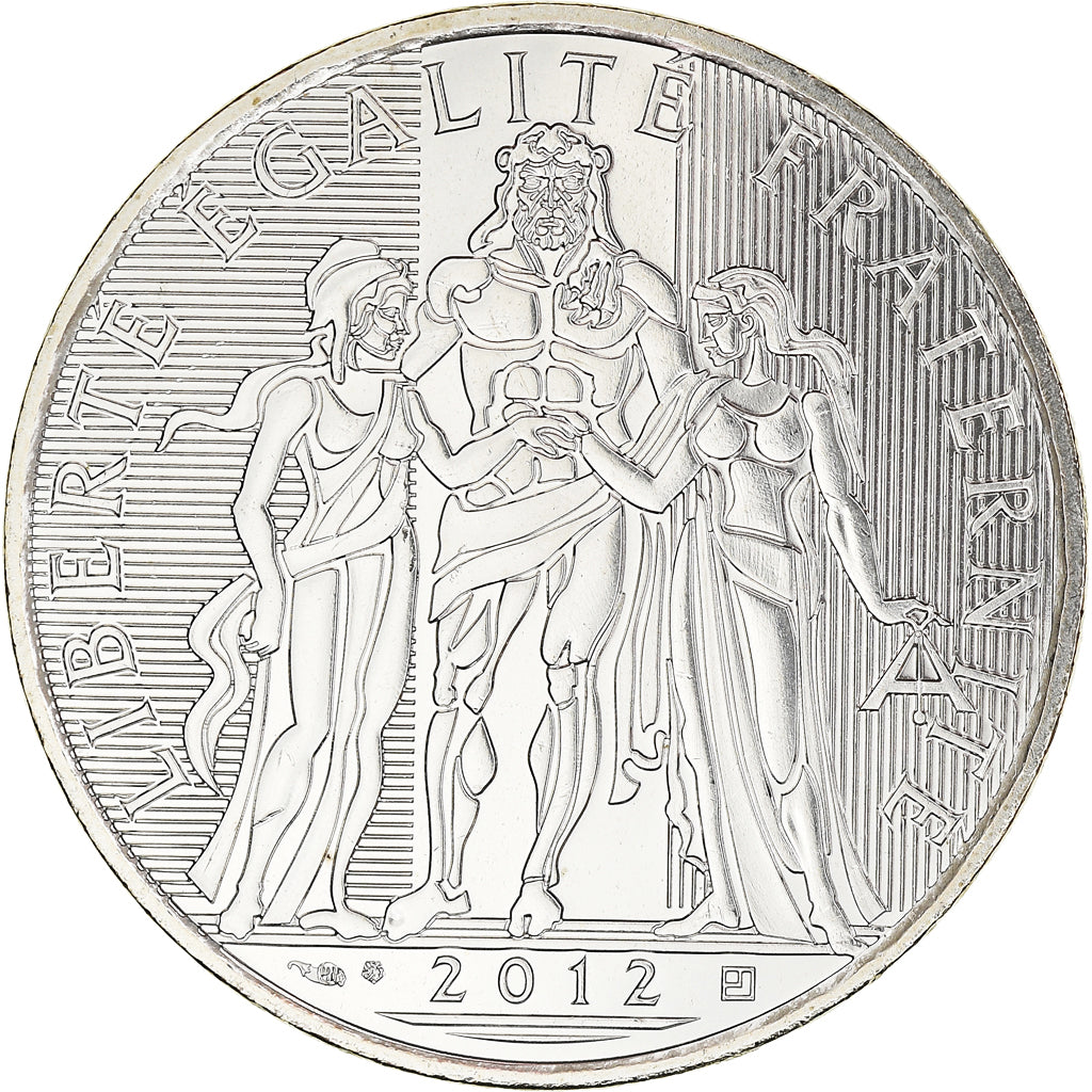 France, 10 Euro, Hercule, 2012, Paris, MS(65-70), Silver, Gadoury:EU 516