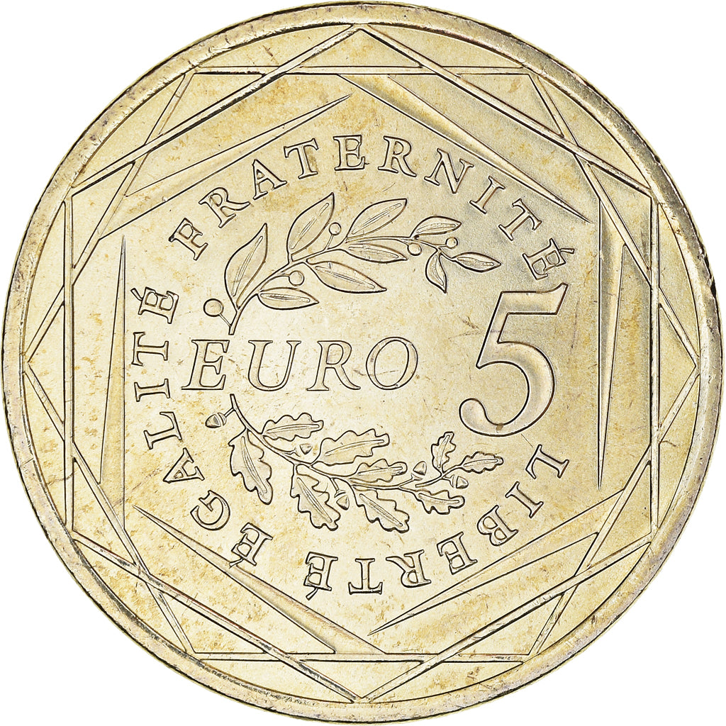 France, 5 Euro, Semeuse, 2008, FDC, MS(65-70), Silver, Gadoury:EU287, KM:1534