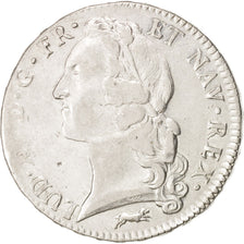 Moneda, Francia, Louis XV, Ecu, 1761, Orléans, BC+, Plata, KM:523.18