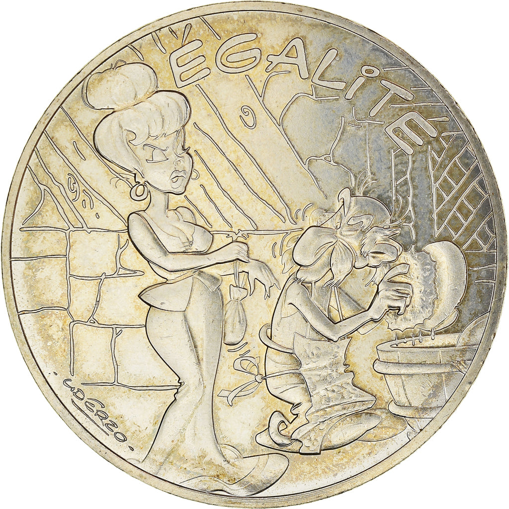 France, 10 Euro, Astérix - Egalité - La zizanie, 2015, Paris, SPL, Argent