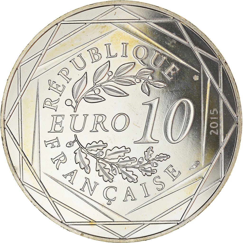 France, 10 Euro, Astérix - Egalité - La zizanie, 2015, Paris, SPL, Argent