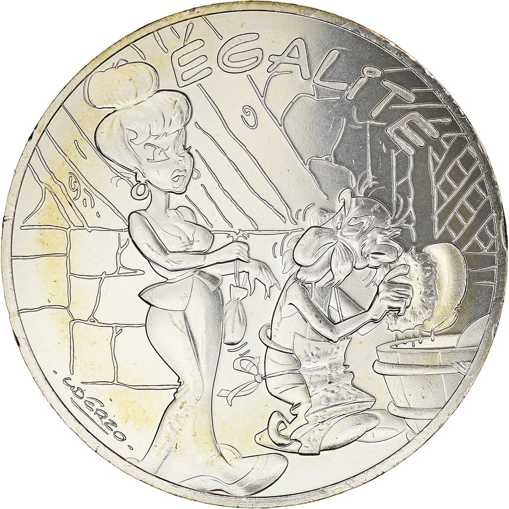 France, 10 Euro, Astérix - Egalité - La zizanie, 2015, Paris, FDC, Argent