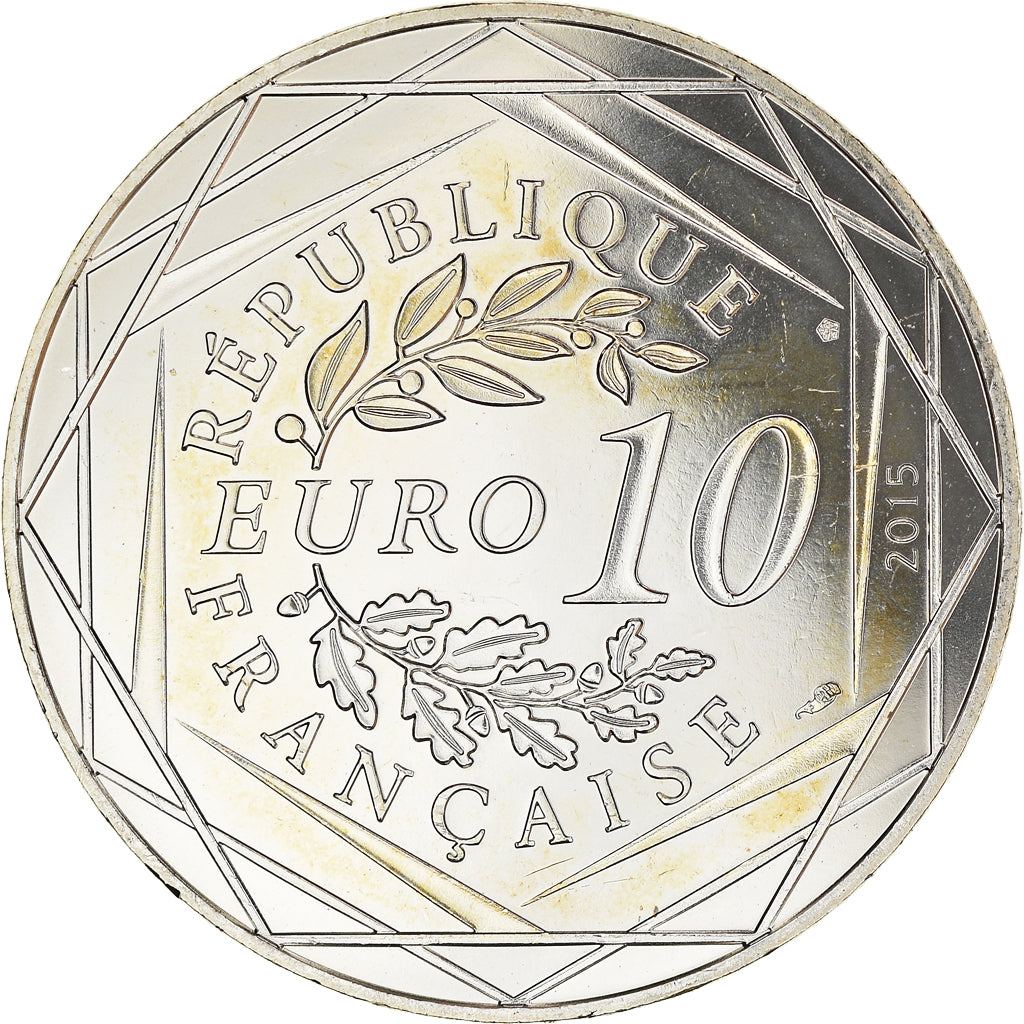 France, 10 Euro, Astérix - Egalité - La zizanie, 2015, Paris, FDC, Argent