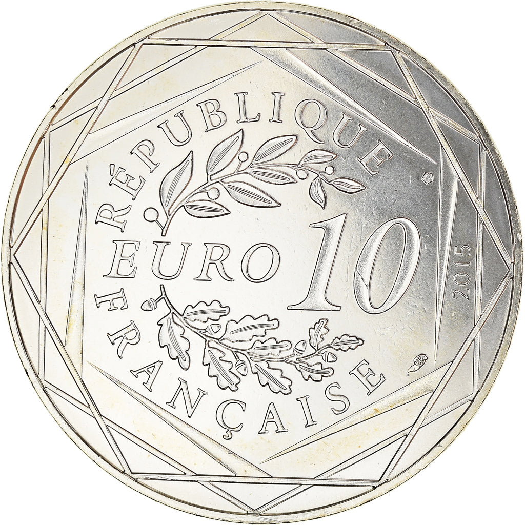 France, 10 Euro, Astérix - Fraternité - Chez les Belges, 2015, Paris