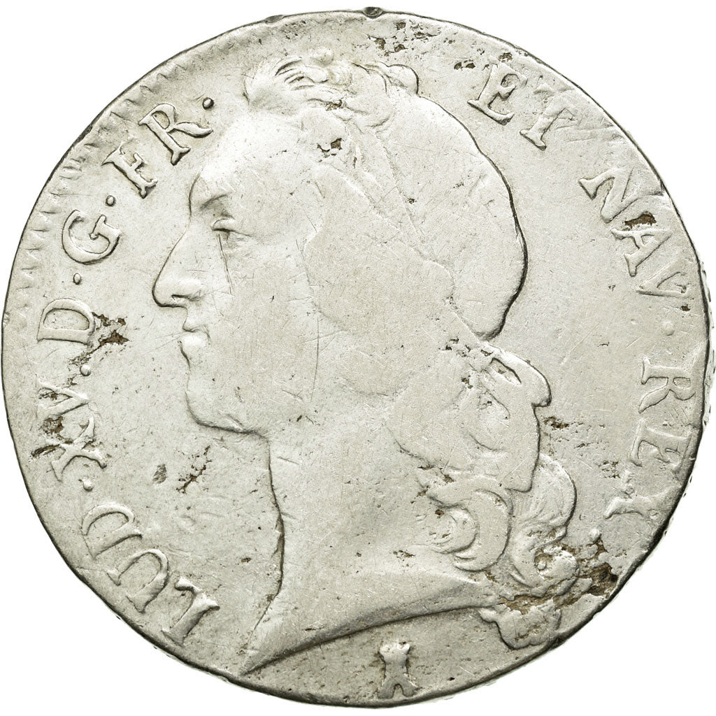 Munten, Frankrijk, Louis XV, Écu au bandeau, Ecu, 1746, Nantes, FR, Zilver