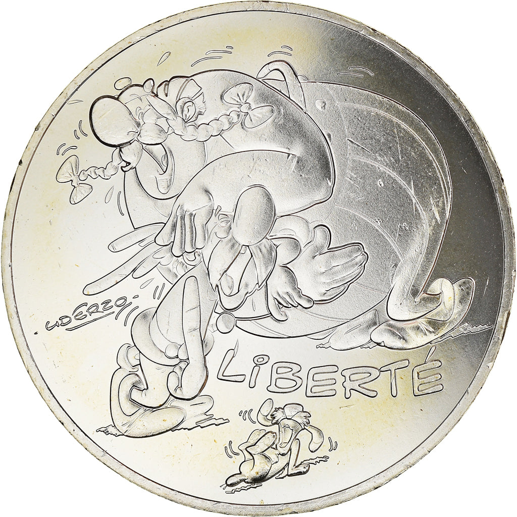 France, 10 Euro, Astérix - Liberté - Le cadeau de César, 2015, Paris