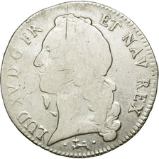 Coin, France, Louis XV, Écu au bandeau, Ecu, 1745, Bayonne, F(12-15), Silver