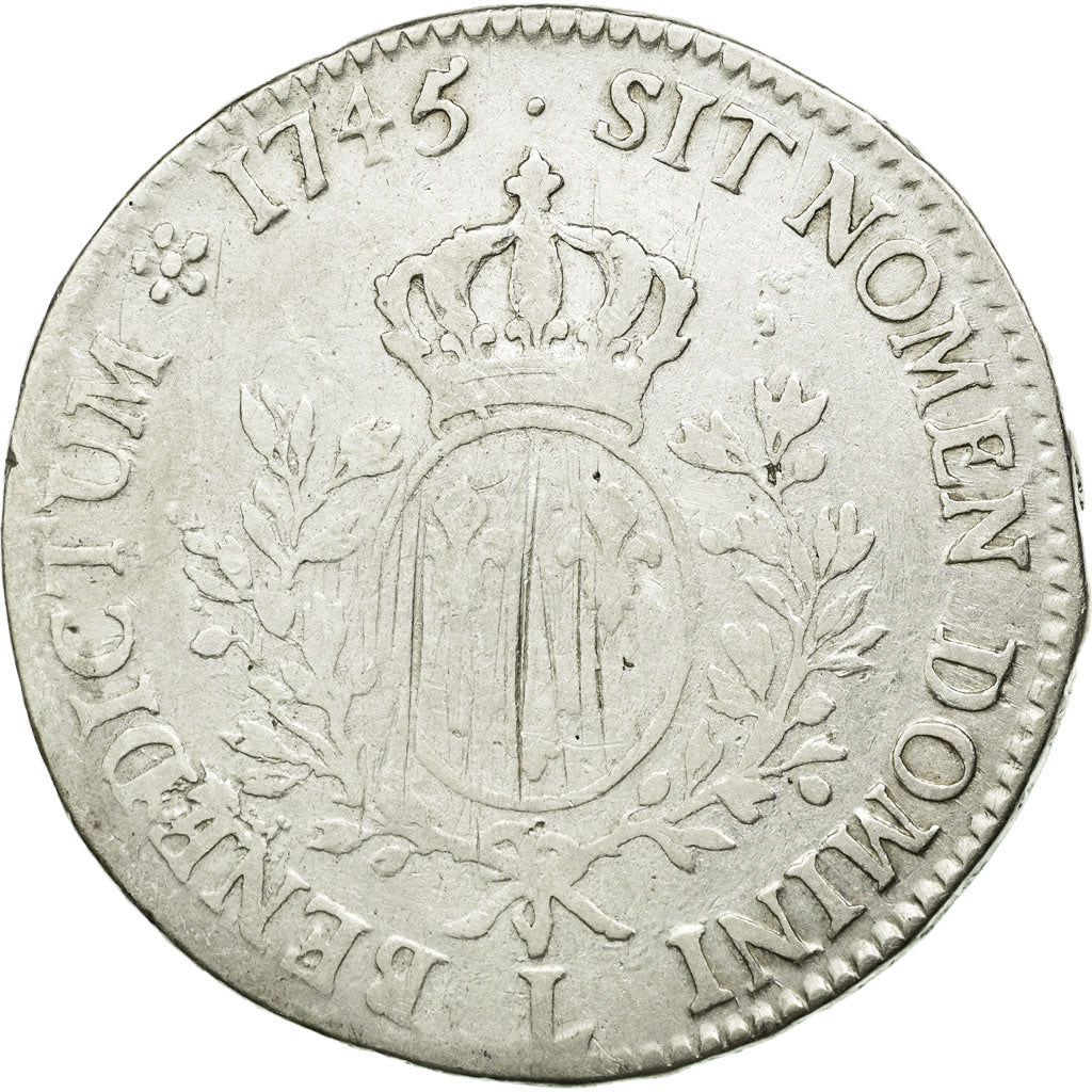 Monnaie, France, Louis XV, Écu au bandeau, Ecu, 1745, Bayonne, B+, Argent