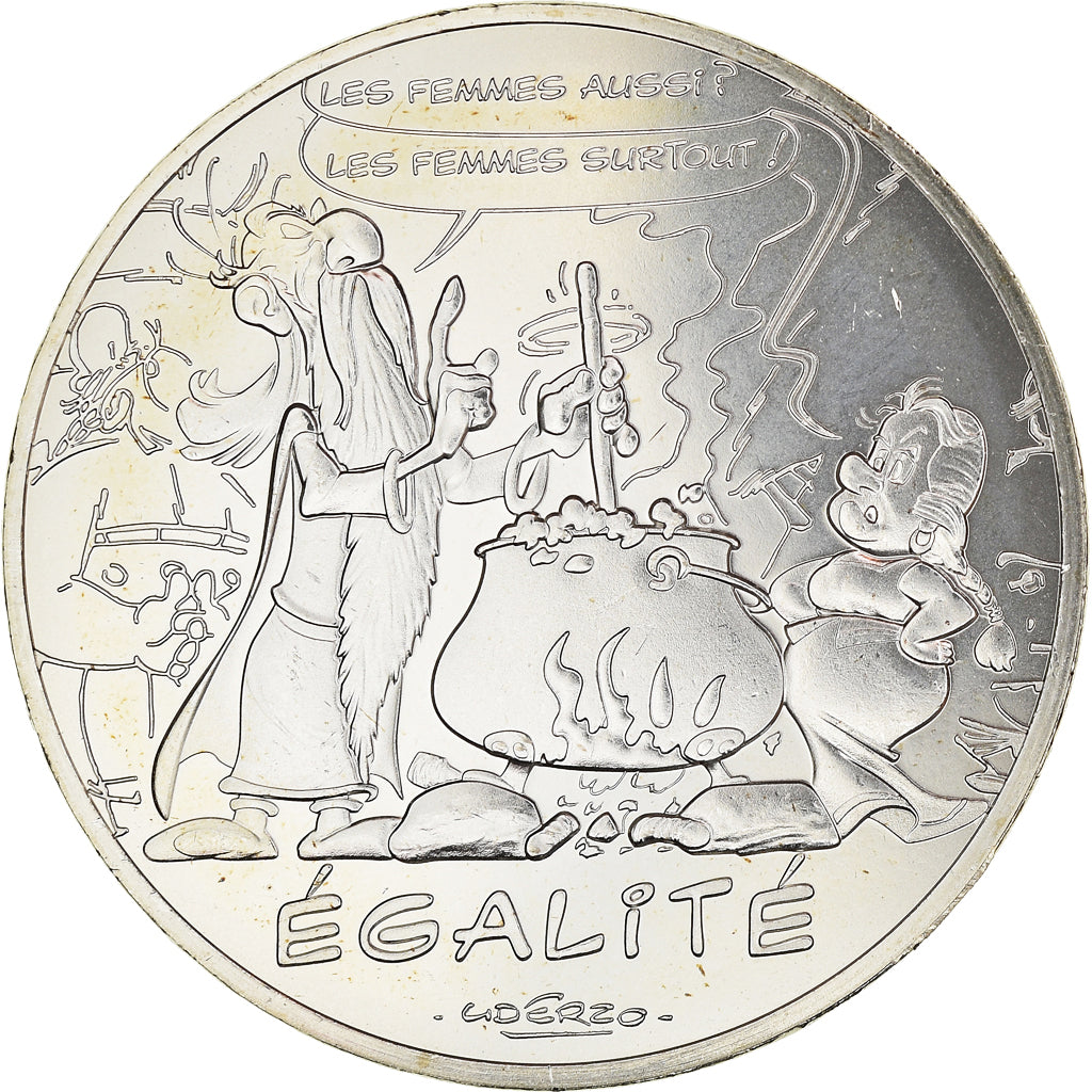 France, Monnaie de Paris, 10 Euro, Astérix Égalité (Le devin - Panoramix)