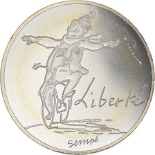 França, 10 Euro, Liberté Hiver Sempé, 2014, MS(65-70), Prata, Gadoury:EU717